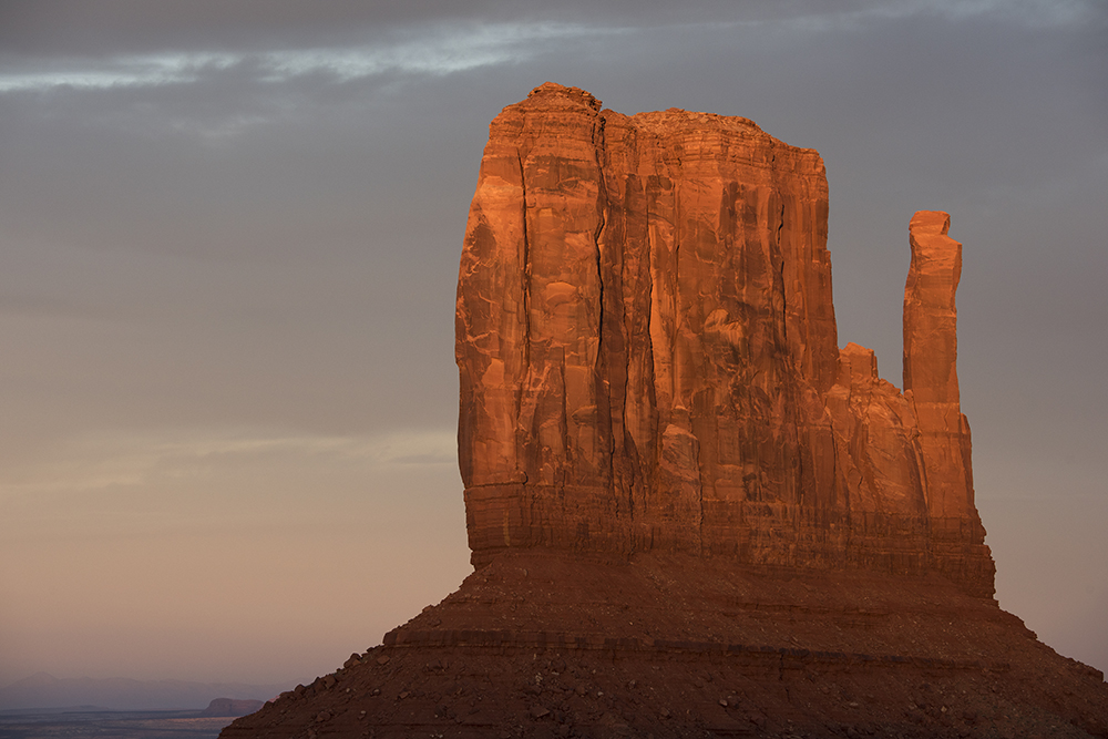 West Mitten at Sunset, Monument Valley, Arizona