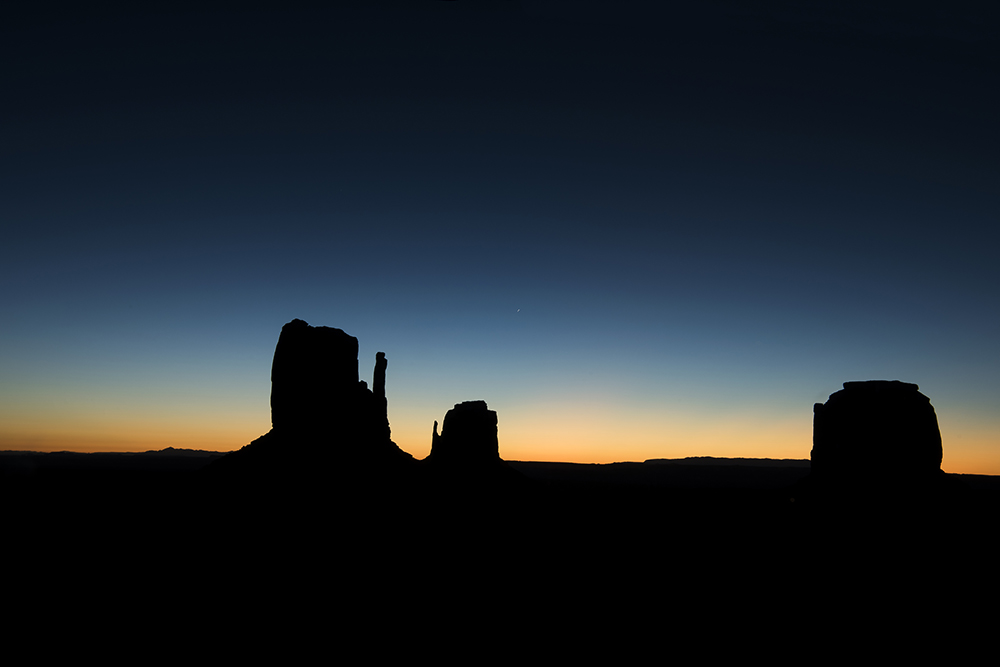 The Mittens at Sunrise, Monument Valley, Arizona