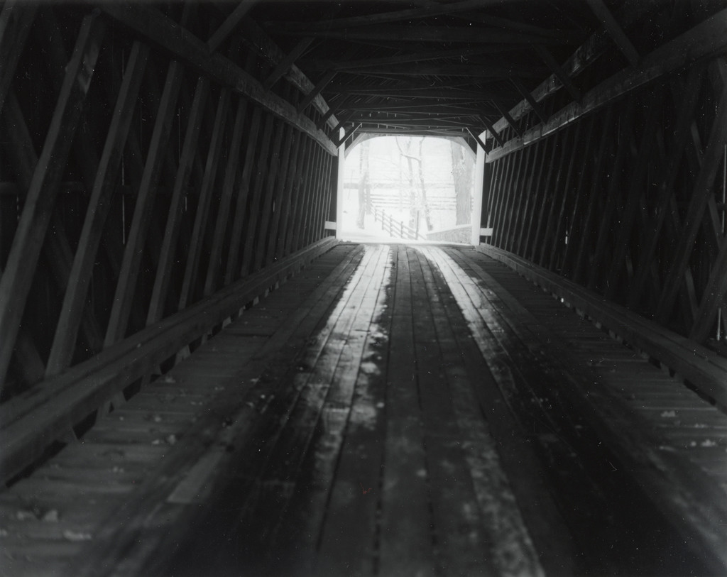 Knecht's Covered Bridge in Snow