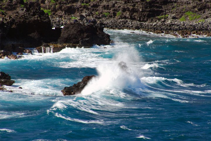 Wave Crashing Over Rock, Maui