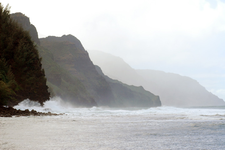 Waves on the Na Pali Coast, Kaua'i