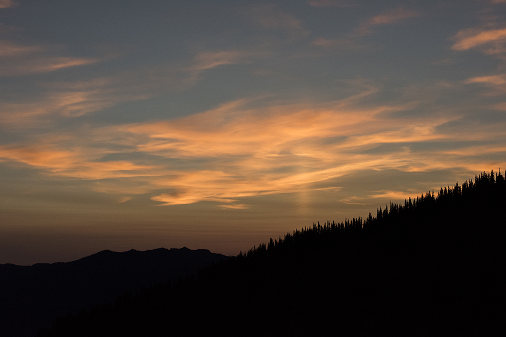 Hurricane Ridge Sunset, Olympic National Park, Washington