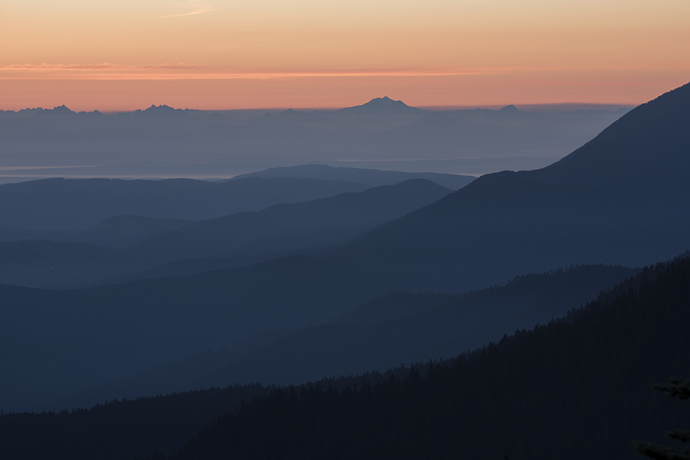 Vancouver Island From Olympic National Park, Washington 