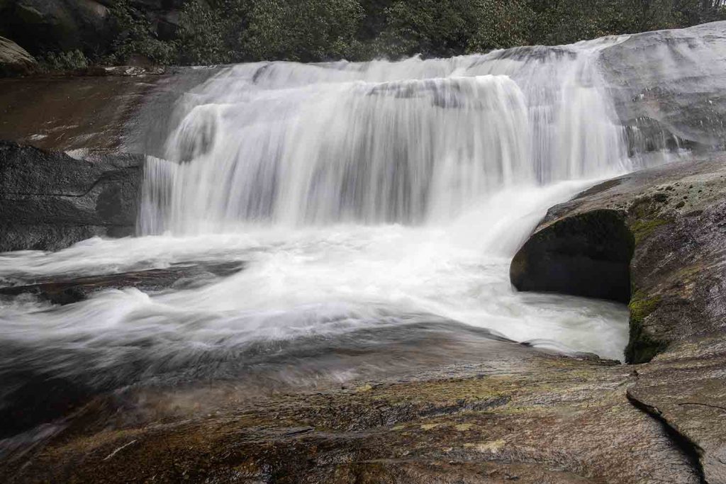 Bird Rock Falls in Rain