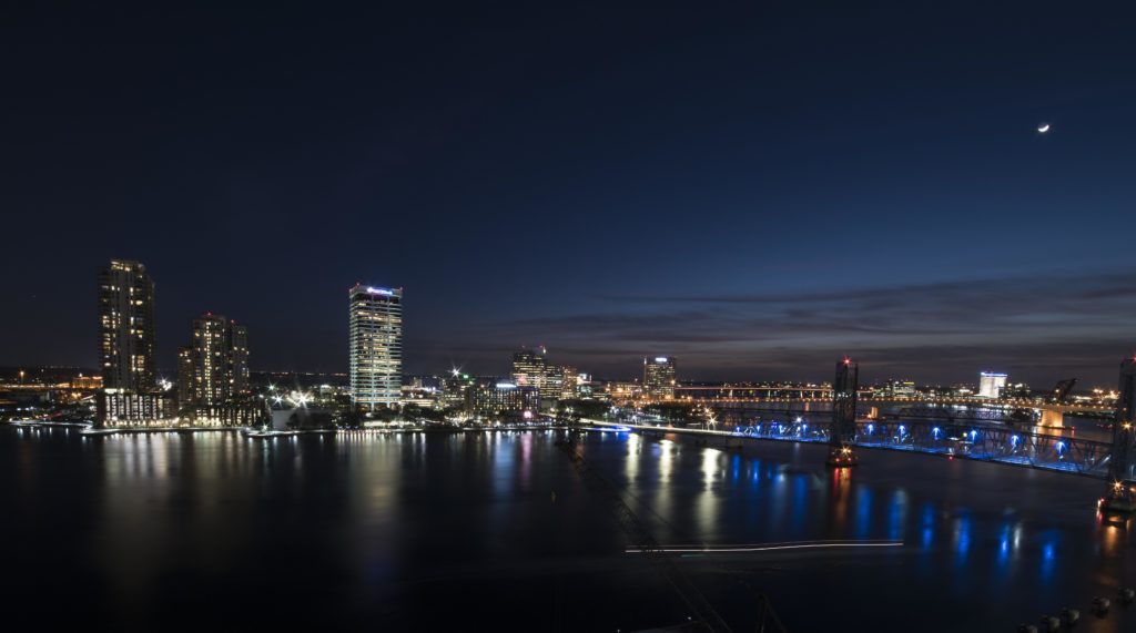 Jacksonville, Florida, at Night