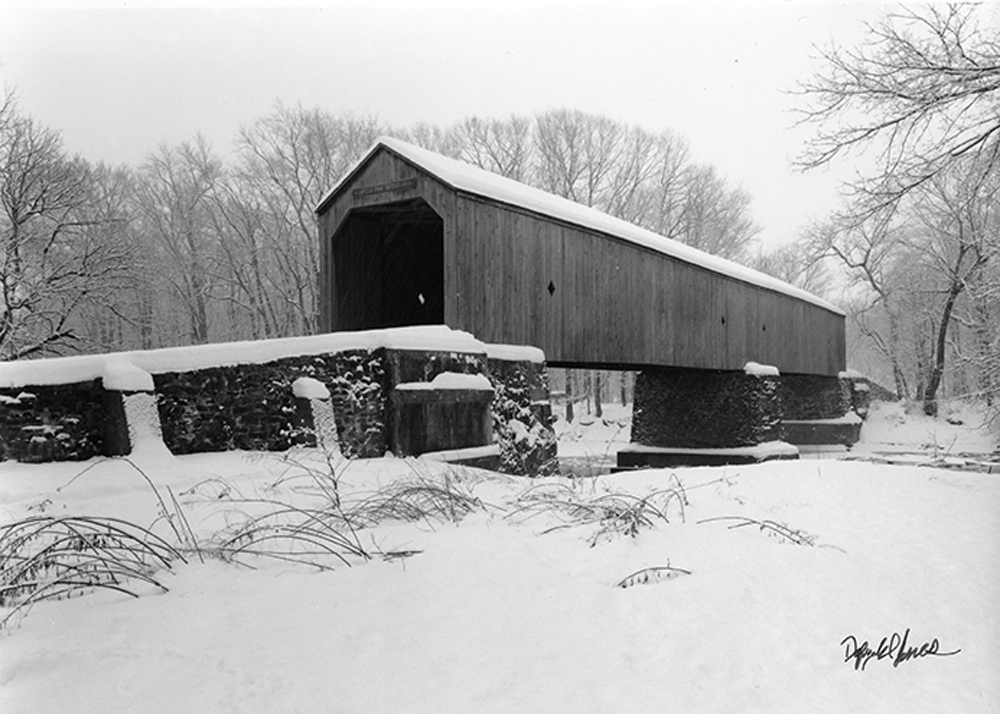 Schofield Ford Bridge in Snow